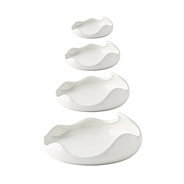 Dinner Plate Irregular Shaped - Glacial Wave