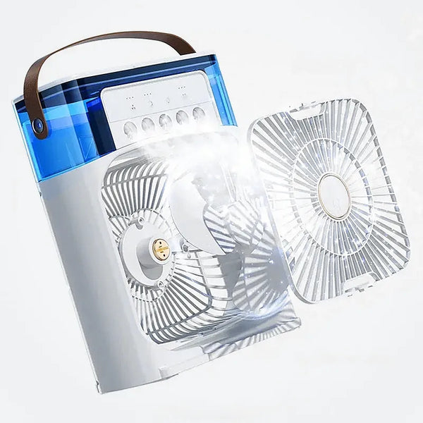 3-in-1 Portable Fan with LED Night Light and Humidifier - BreatheEasy